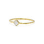 Dainty 18kt Gold Moonstone Ring, thumbnail 3 of 5