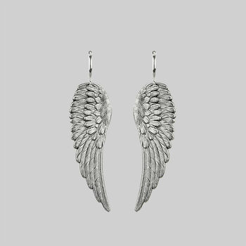 Angel Wing Statement Earrings, 2 of 3