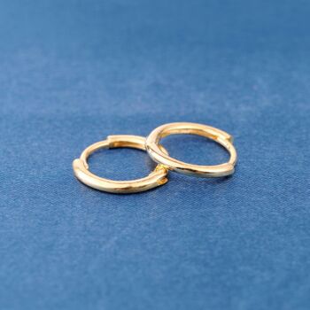Gold 18 Mm Minimalistic Everyday Hoops, 4 of 7