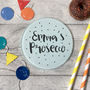 Personalised Name And Drink Spotty Glass Coaster, thumbnail 3 of 4