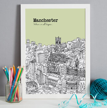 Personalised Manchester Print, 7 of 10