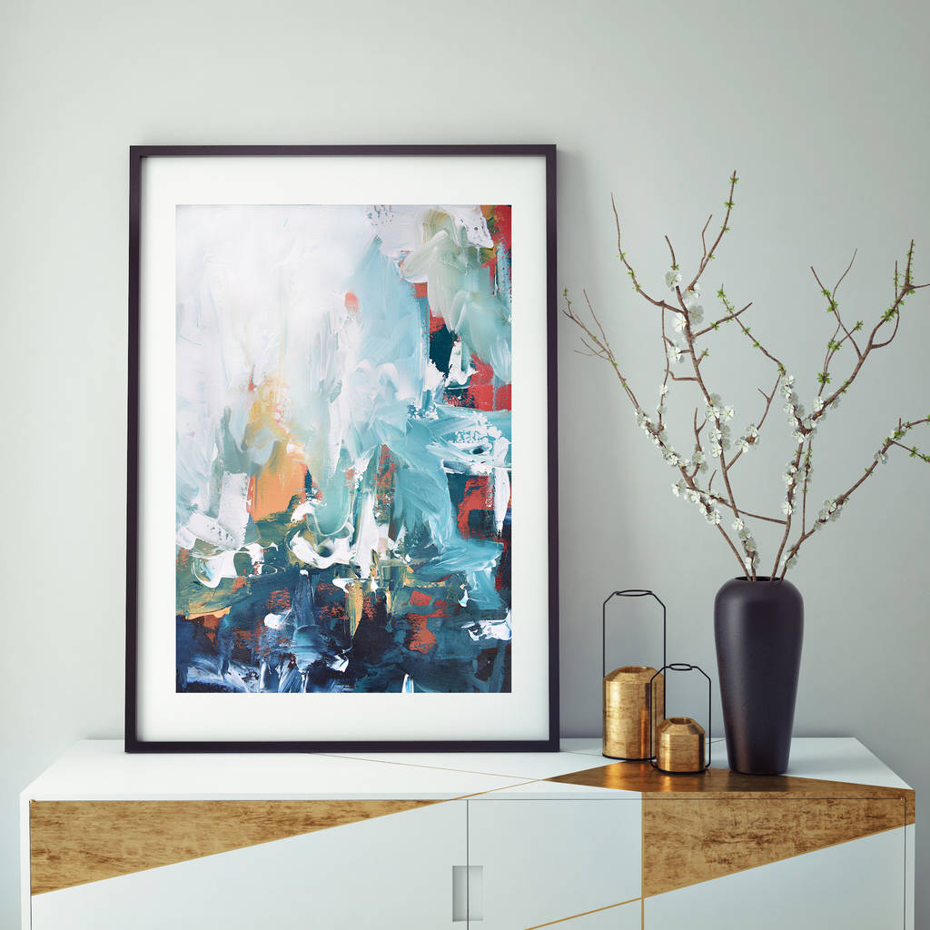 Modern Framed Art Print Abstract Wall Art By Abstract