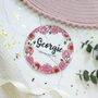 Personalised Birth Flower Coaster, January, Carnation, thumbnail 2 of 2