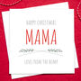 To Mummy Personalised Christmas Card, thumbnail 2 of 5
