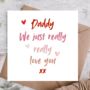 Father's Day Card From Kids | Dad Birthday Card, thumbnail 1 of 3