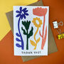 Floral Thank You Card, thumbnail 1 of 3