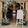 Modern Arch Acrylic Wedding Order Of The Day Timeline, thumbnail 4 of 10