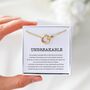 Unbreakable Necklace – Strength Gift For Her, Empowerment Jewellery, Tough Times Present, Resilience Necklace, thumbnail 1 of 8