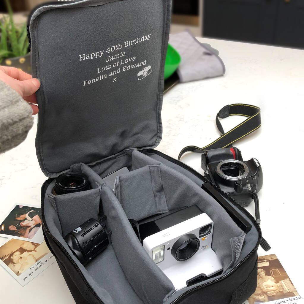 Personalised Hidden Message Camera Bag