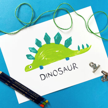 Personalised Dinosaur Children's Print, 3 of 3