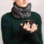 Cosy Knitted Wrist Warmers Diesel Blue, thumbnail 9 of 9