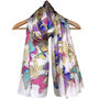 Large 'Beautiful Butterflies' Pure Silk Scarf, thumbnail 4 of 5