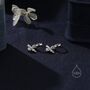 Sterling Silver Bumble Bee Huggie Hoops, thumbnail 3 of 11