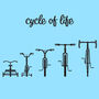 Cycle Of Life Cyclist's T Shirt, thumbnail 9 of 10