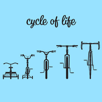 Cycle Of Life Cyclist's T Shirt, 9 of 10