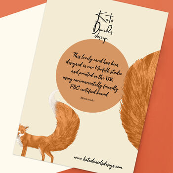 Fox Birthday Card, 2 of 3