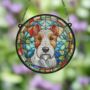 Fox Terrier Stained Glass Effect Suncatcher, thumbnail 3 of 3