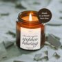 Darts Gift For Dad, Stephen Bunting Candle With Matches, thumbnail 3 of 11