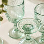 Set Of Four Laurier Green Wine Goblets, thumbnail 3 of 4