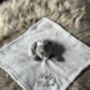 Embroidered Blue And Grey Baby Bear Comforter, thumbnail 4 of 6