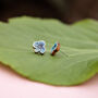 Mother's Day Personalised Wildflower Tiny Stud Earrings, thumbnail 8 of 9