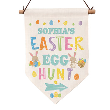 Personalised Egg Easter Hunt Hanging Sign, 3 of 3
