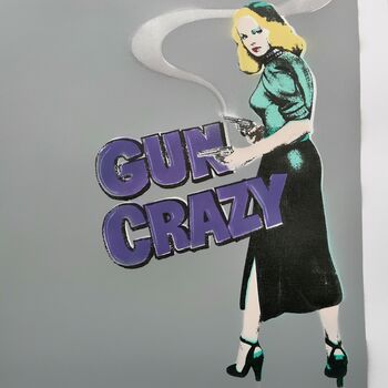 'Gun Crazy' Moll With Smoking Guns Signed Screenprint, 8 of 12