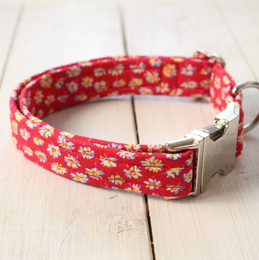 mildred liberty fabric dog collar by the spotted dog company ...