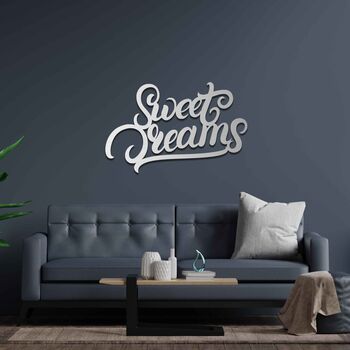 Sweet Dreams Art Sign Wooden Wall Decor, 6 of 9