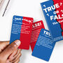 True Or False Trivia Card Game, thumbnail 1 of 4