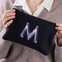 Personalised Embroidered Initial Make Up Bag, thumbnail 6 of 10