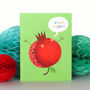 Mini Pomegranate Greetings Card, thumbnail 3 of 4