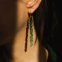 Emerald Ombré Earrings, thumbnail 2 of 3