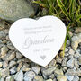 Personalised Classic Heart Free Text Grave Marker Weatherproof Resin Memorial Tribute, thumbnail 1 of 4