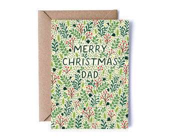 Christmas Card For Dad, Merry Christmas Dad, 2 of 2