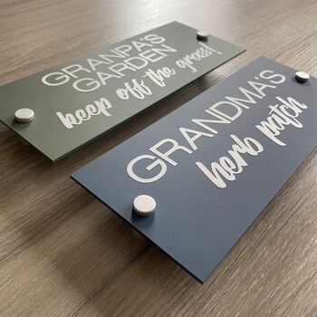Personalised Acrylic Garden Sign With Fixings, 5 of 11