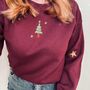 Classic Christmas Tree Embroidered Jumper, thumbnail 5 of 9