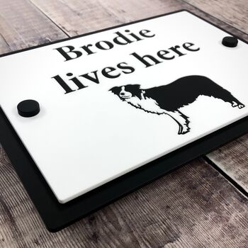 Personalised Dog Sign With Any Breed, 2 of 4