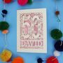 Personalised 50th Birthday Card Papercut Woodland Design, thumbnail 11 of 11