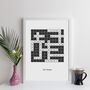 Personalised Traditional Family Crossword Print Gift, thumbnail 12 of 12