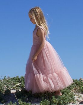 Flora In Dusty Rose ~ Flower Girl Dress Or Party Dress, 3 of 6