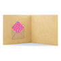 Handmade Pink Unicorn Personalised Blank Card, thumbnail 2 of 5