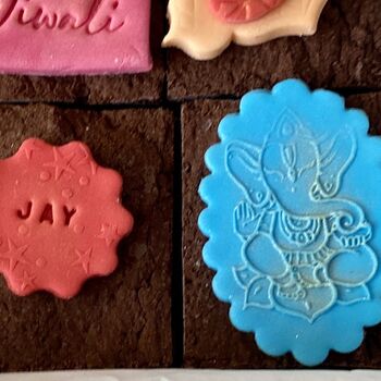 Personalised Diwali Fudgey Brownies, 4 of 6