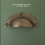 Solid Brass Victorian Cabinet Knobs And Round Cup Pulls, thumbnail 6 of 8