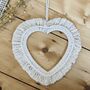 Handmade Macrame Heart Wall Hanging, Nursery Wall Decor, thumbnail 5 of 5
