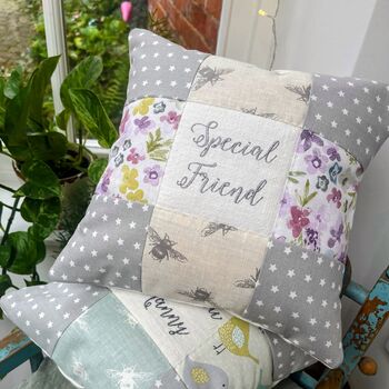 Special Friend Cushion Bees And Flowers, 2 of 8