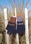 Autumn Berry Love / Hope Lambswool Gloves, thumbnail 1 of 3