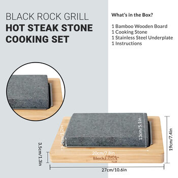 Black Rock Grill Hot Rock Cooking Set, 8 of 11
