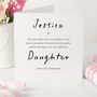 Personalised Daughter Card A Heartfelt Keepsake, thumbnail 1 of 4