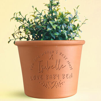 Personalised Handwritten Birthday Plant Pot, 3 of 8
